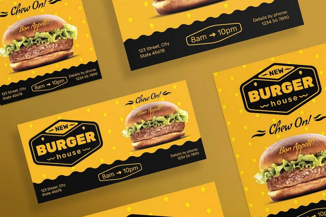 Burger House Flyer and Poster Template