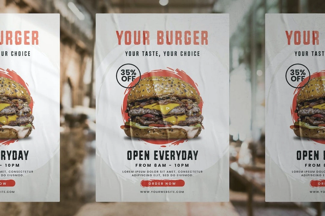 Burger Promotion Flyer Poster