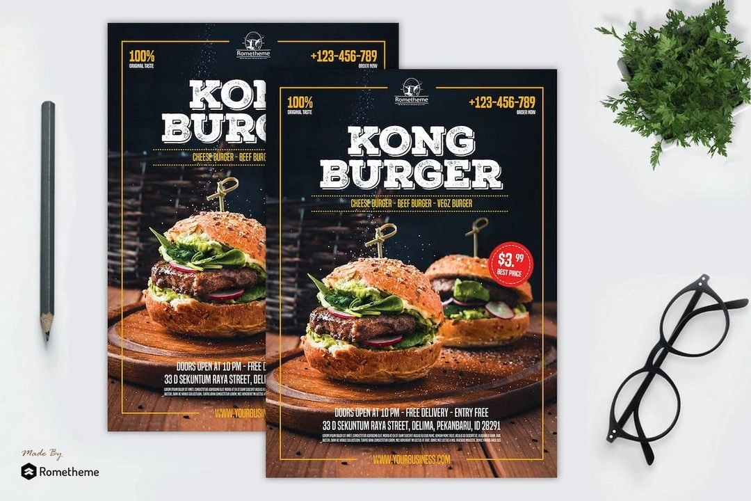 Burger Restaurant Flyer vol.01 YR