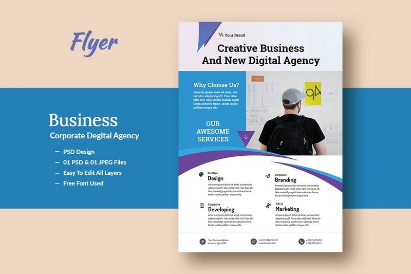 Business And Corporate Digital Agency Flyer V-2