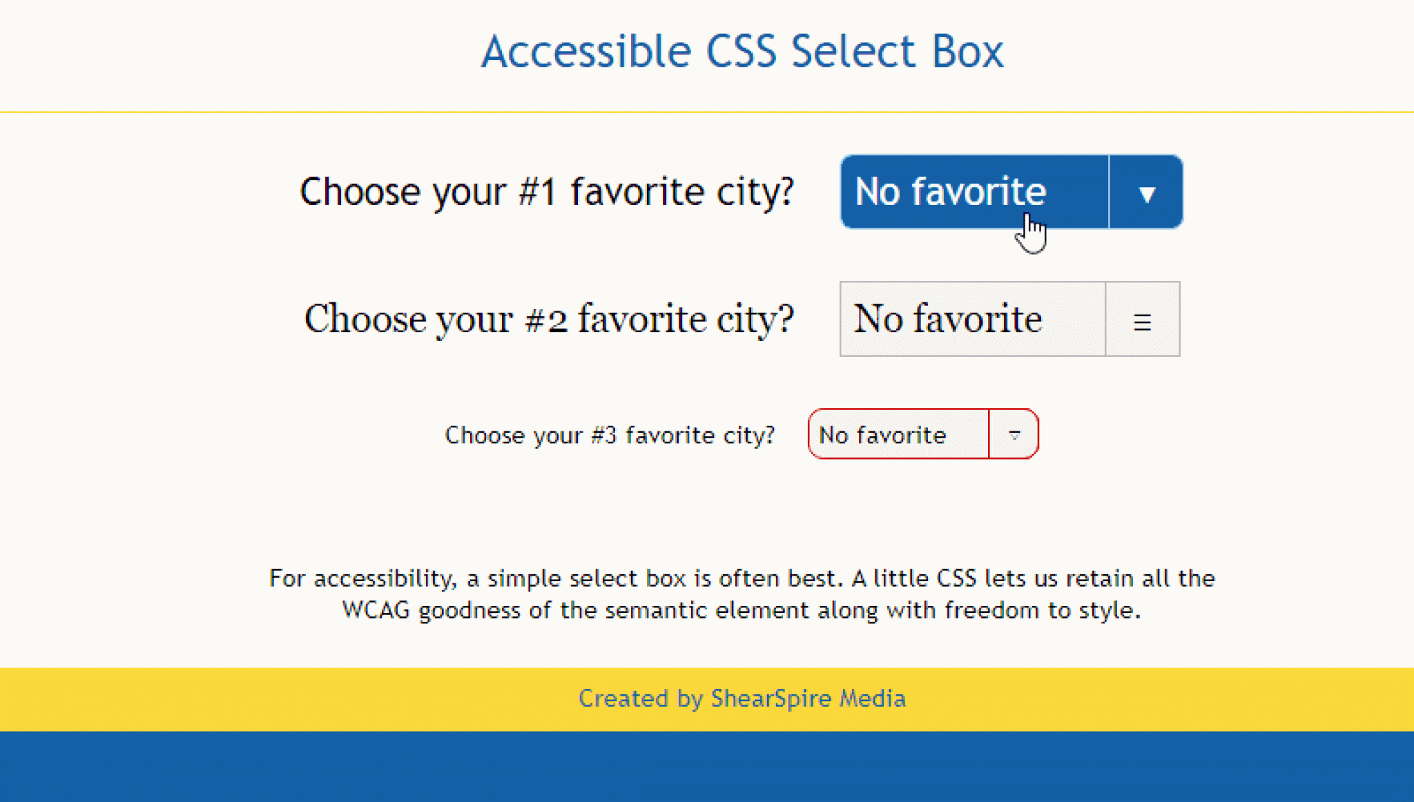 25 Amazing CSS Select Boxes 2024 - Templatefor