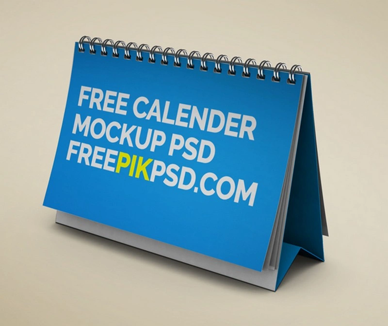 Calendar Desk Mockup Psd