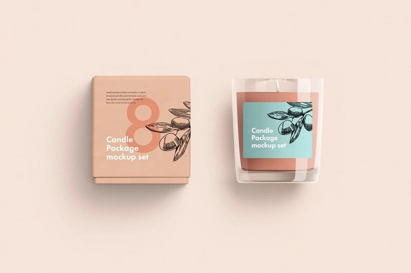Candle Glass And Box Packaging