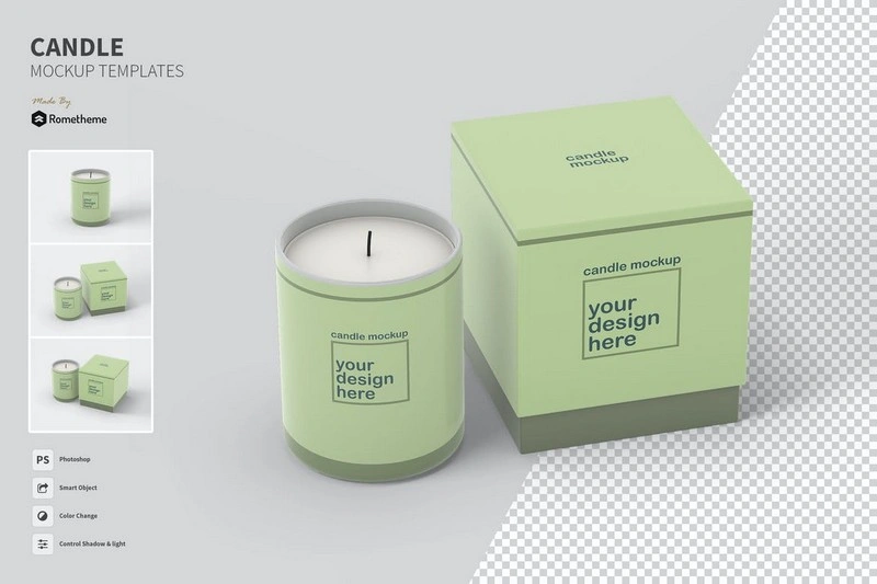 Candle - Mockups Template FH