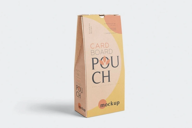 Cardboard Pouch Mockups