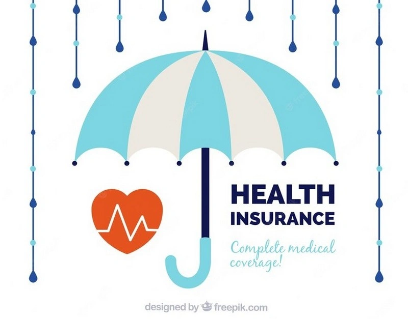 Cardiology Umbrella And Rain - Vector Free