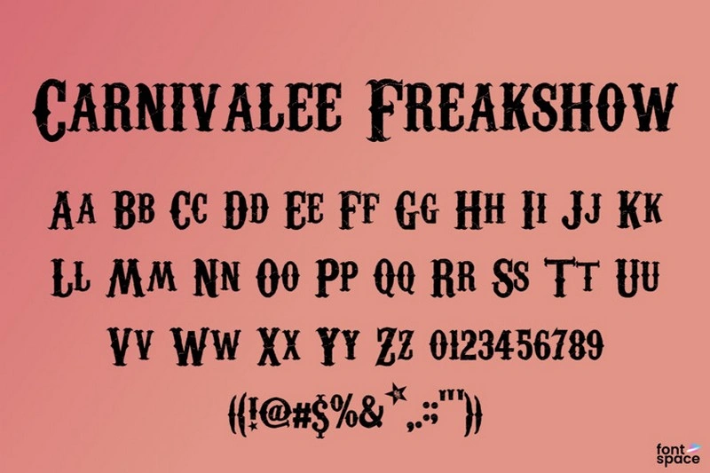 Carnivalee Freakshow Font