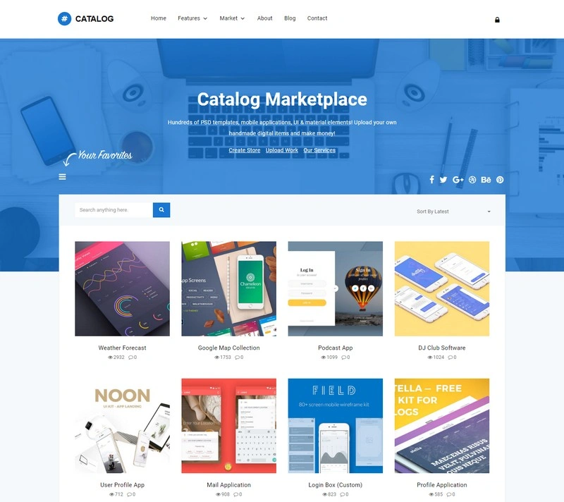 Catalog Buy Sell Marketplace Responsive WordPress Theme