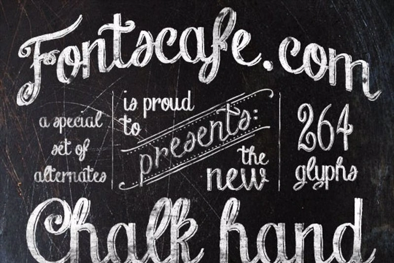 Chalk Hand Lettering Shaded Font