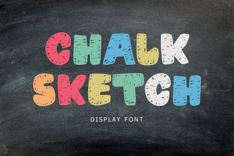 Chalk Sketch Display Font