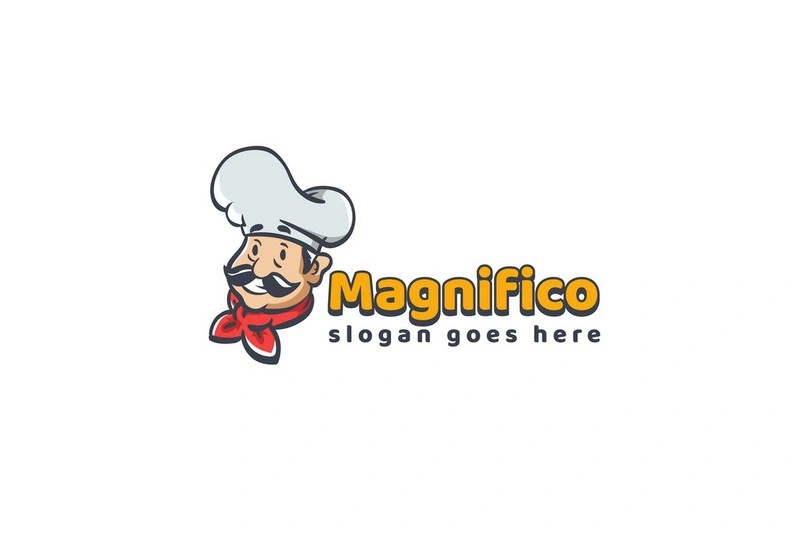 Chef Restaurant Logo Template