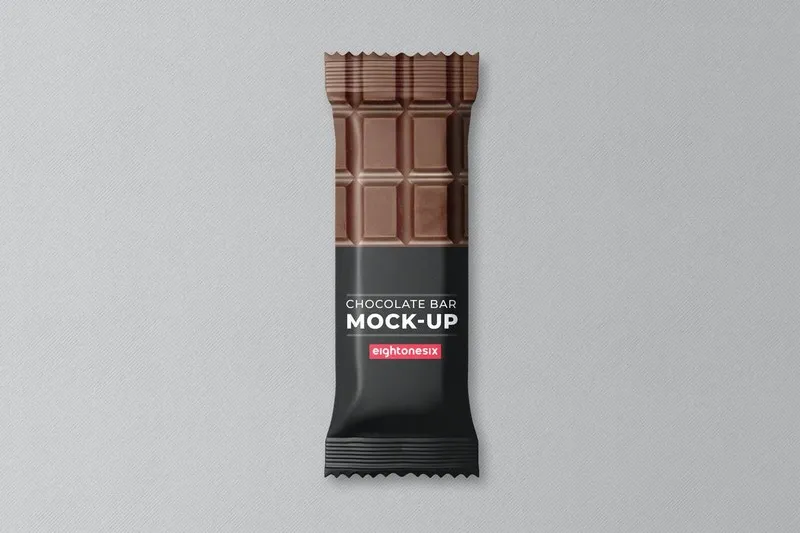 Chocolate Bar Mock-Up Template