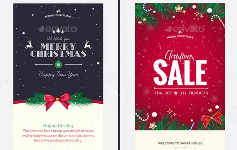 Christmas - Offers Greetings Email Template PSD