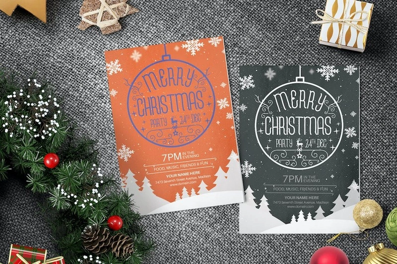 Christmas Party Flyer and Invitation Template