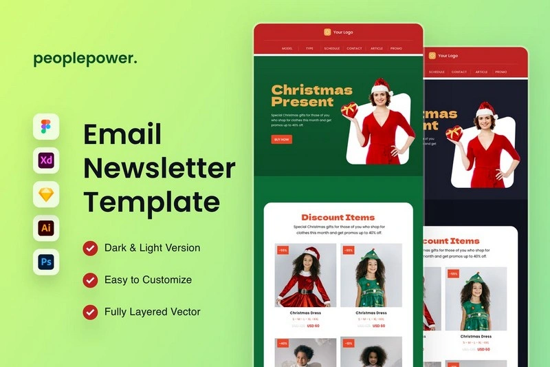 Christmas Promo Email Newsletter Template