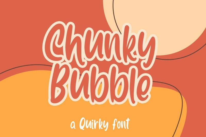 Chunky Bubble Font