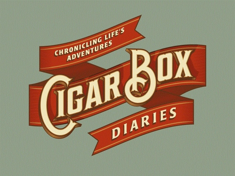 Cigar Box Diaries Retro Logo