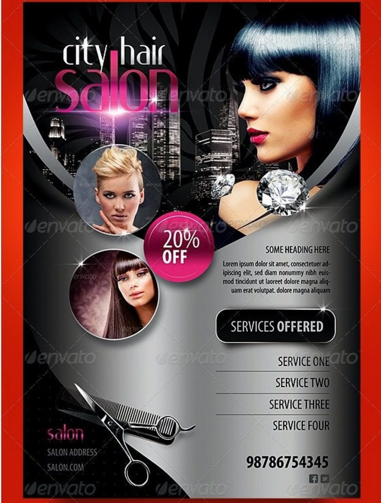 City Hair Salon Promotional Flyer