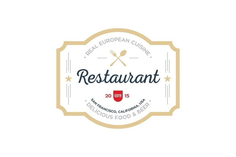 Clean Restaurant Logo Templates