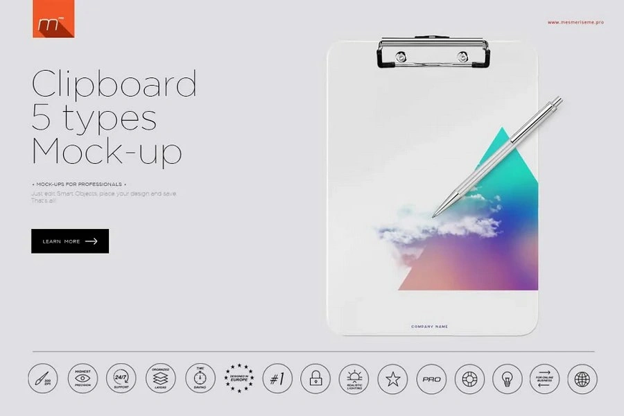 Realistic Clipboard With Minimal Design