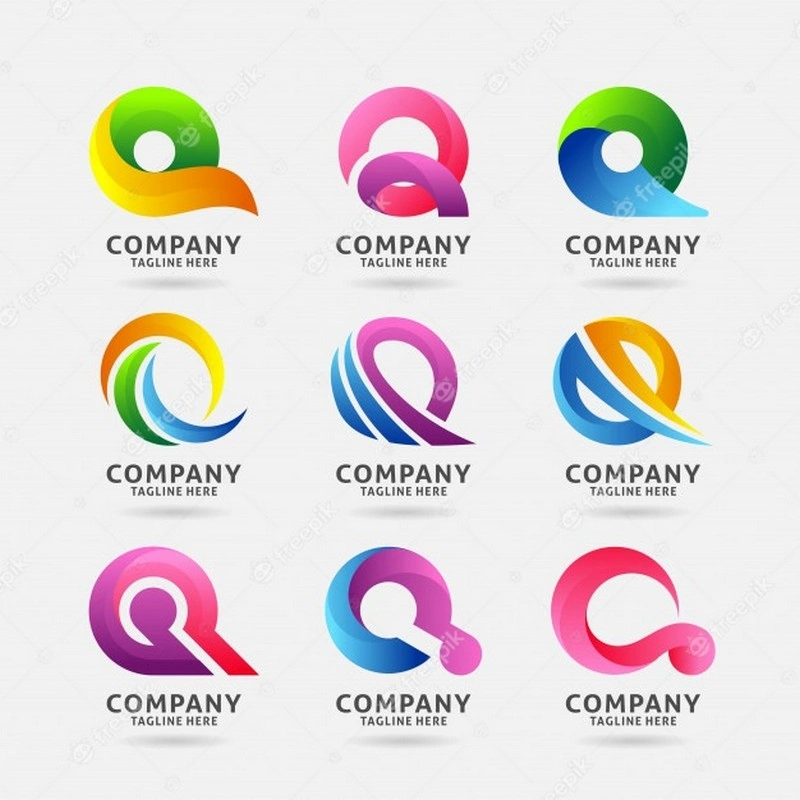 Collection of Letter q Modern Logo Design