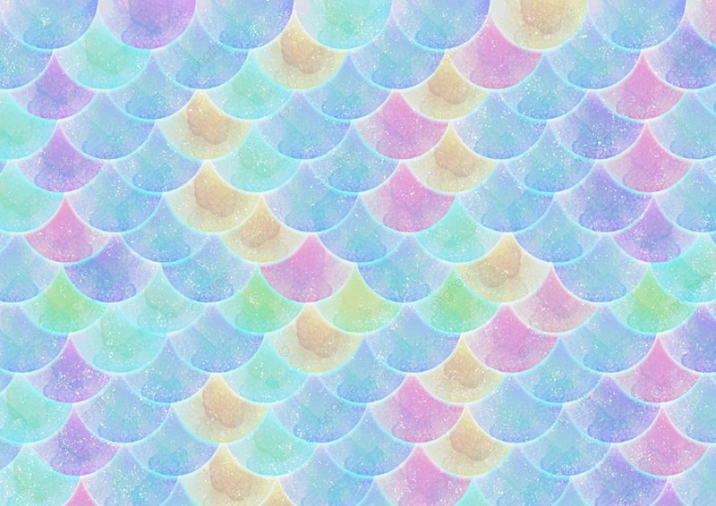 Colorful Mermaid Scales Seamless Texture Background