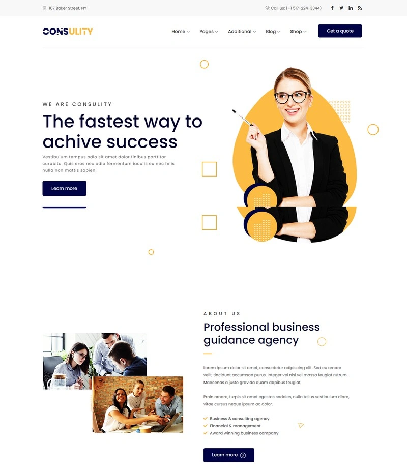 Consulity - Business Consulting WordPress Theme