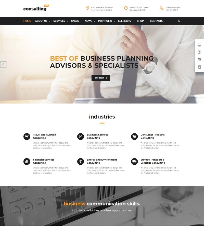 Consulting - Business, Finance WordPress Theme