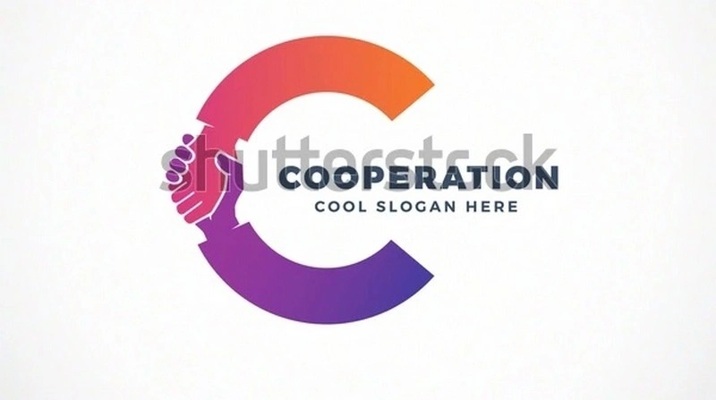 Cooperation Abstract logo Template