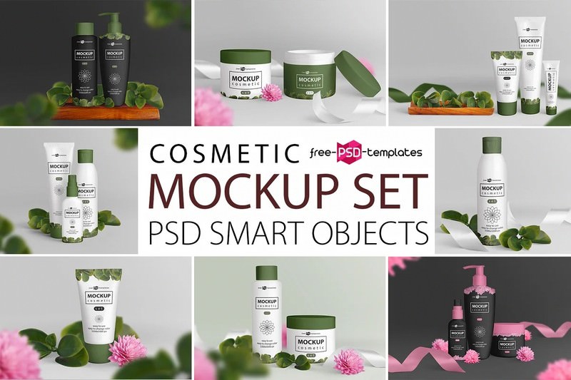 Cosmetic Mockup Set PSD