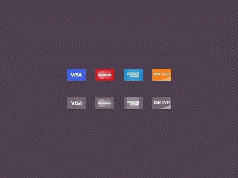Credit Card Icons Free PSD