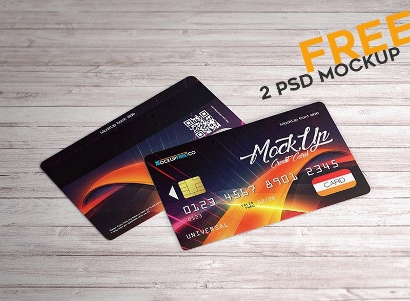 Credit Card – 2 Free PSD Mockups