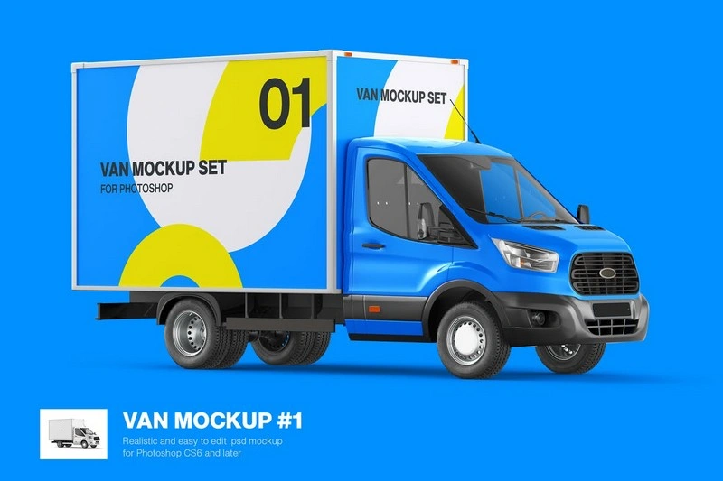Cube Van Mockup 01