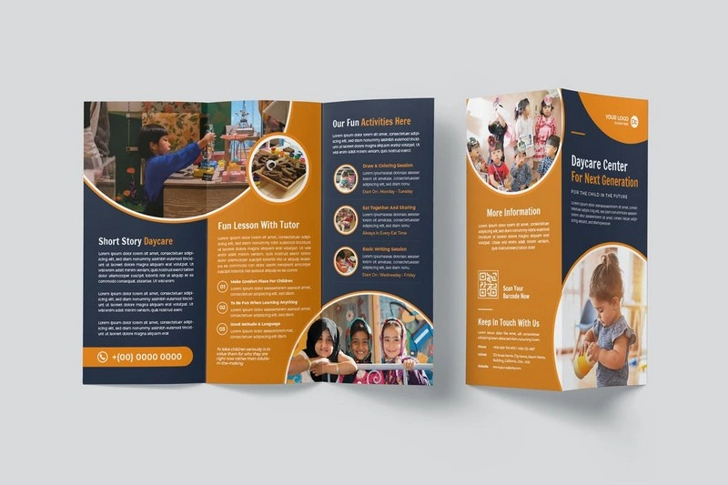 Daycare Center Trifold Brochure