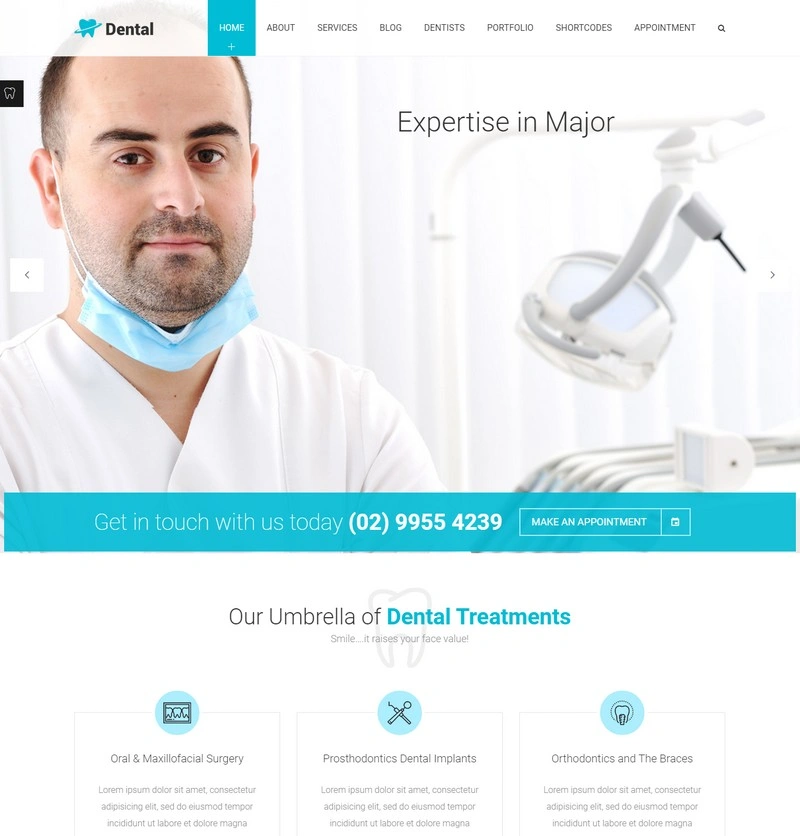 Dental Clinic - Dentist WordPress Theme