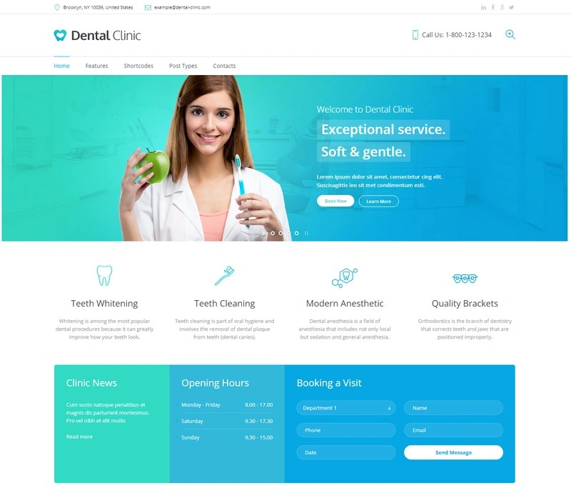Dentist WordPress Theme - Dental Clinic