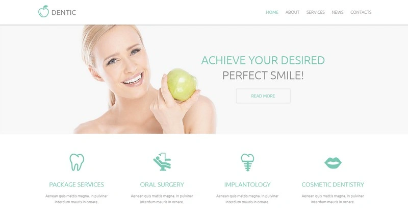 Dentistry Responsive Drupal PHP Template