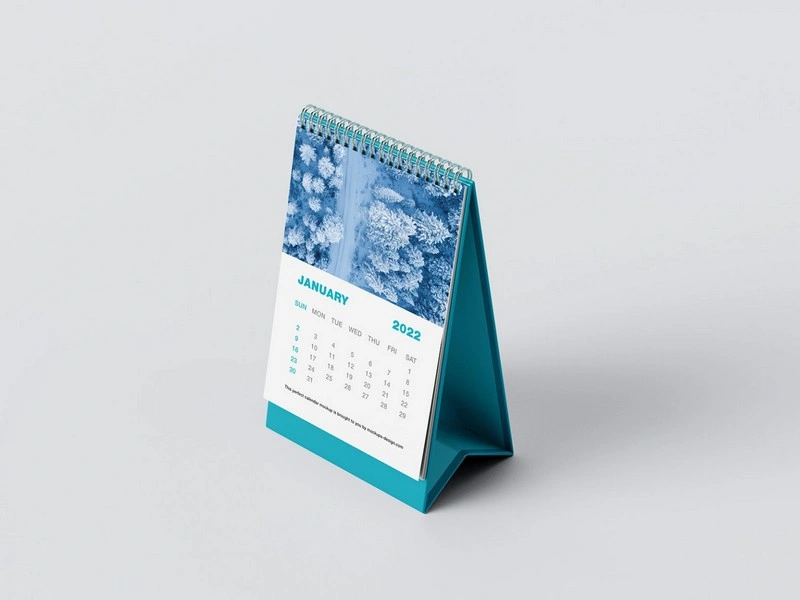 Desk Calendar Mockup Free