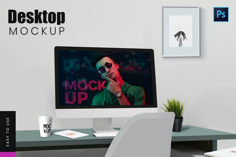 Desktop Mockup for your Website