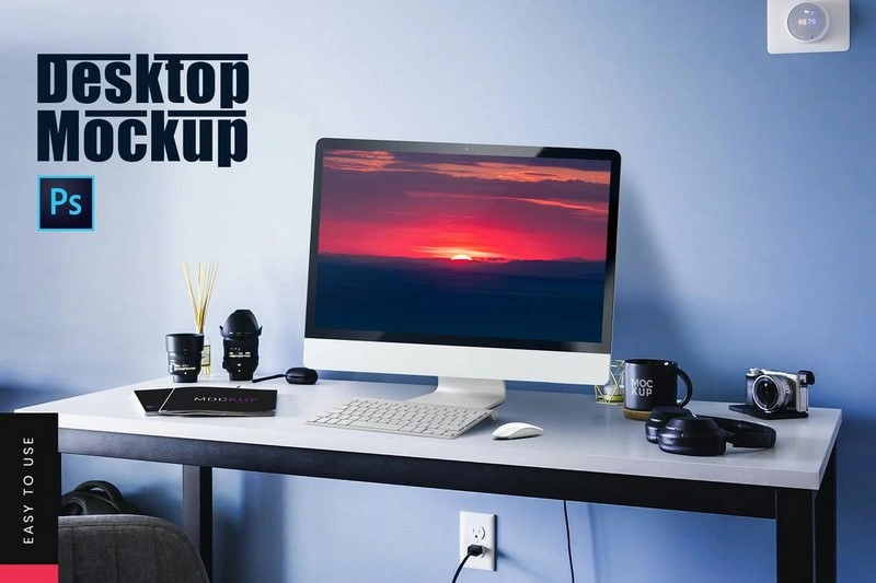 Desktop PSD Mockup