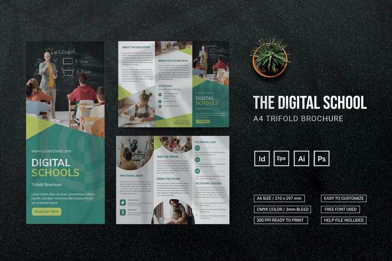 Digital School - Trifold Brochure