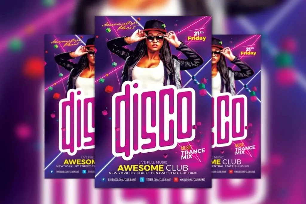 Disco Party Flyer Template