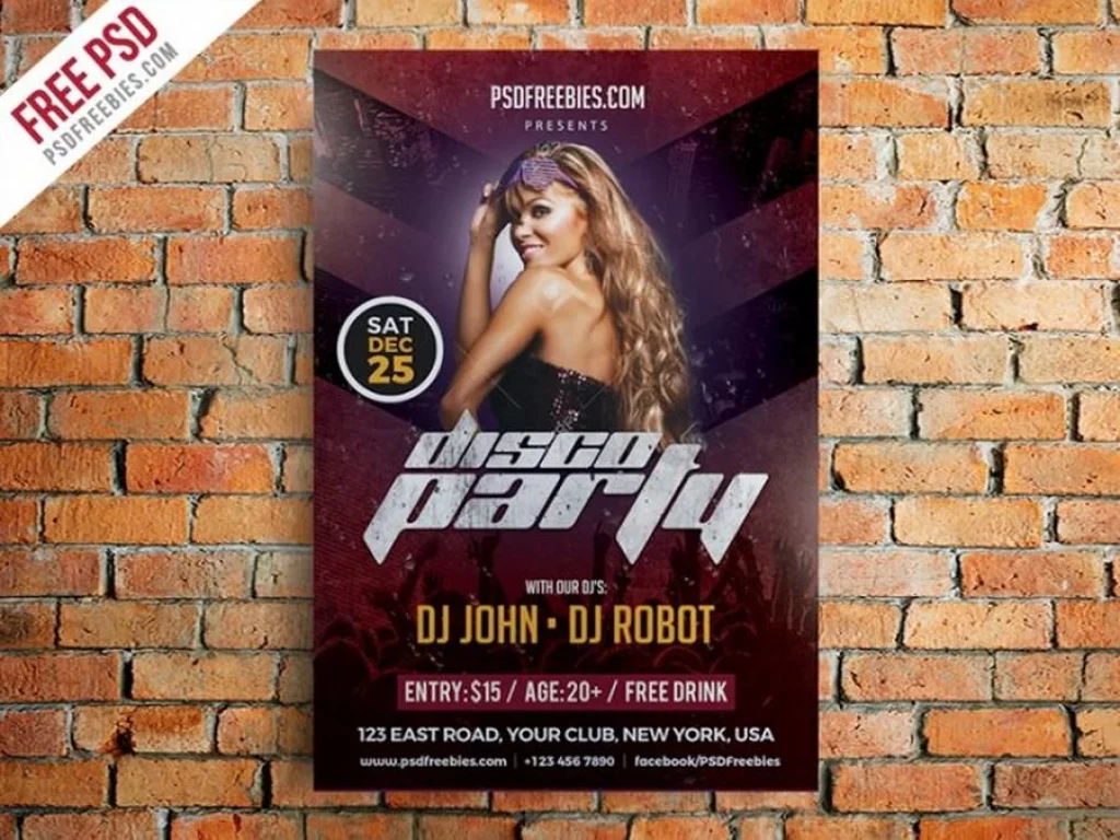 Disco Party Poster 