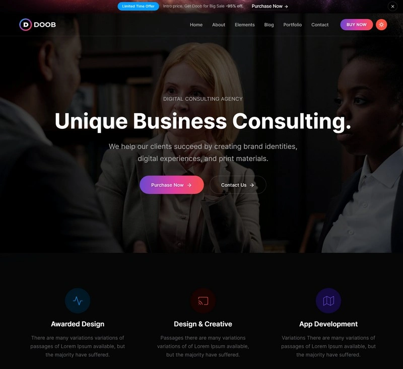 Doob - Business and Consulting React Template