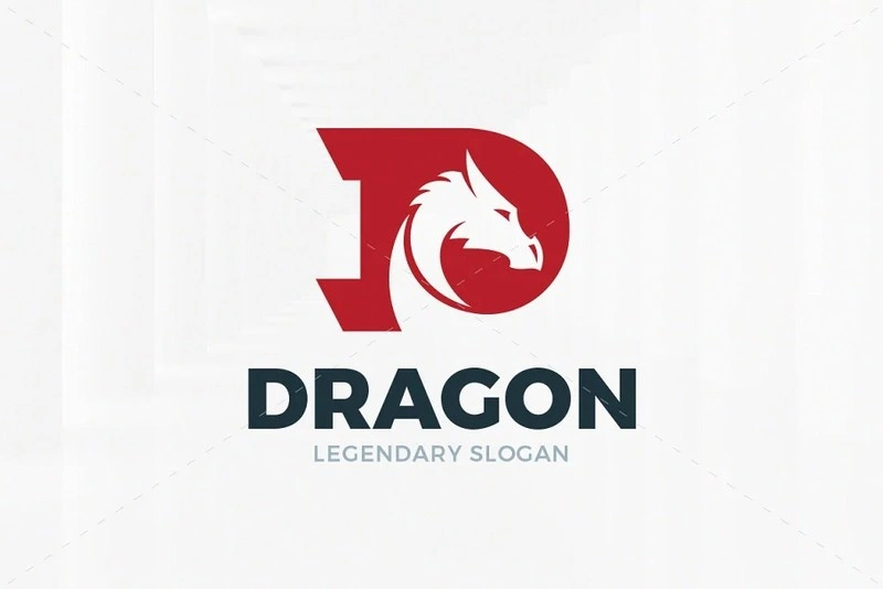 Dragon - Letter D Logo