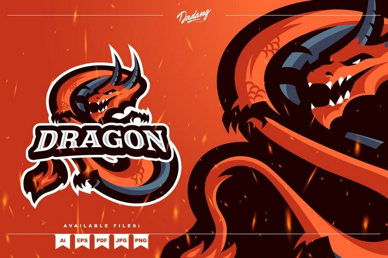 Dragon Mascot Logo 1