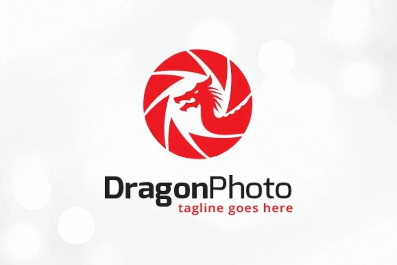 Dragon Photo Logo Template
