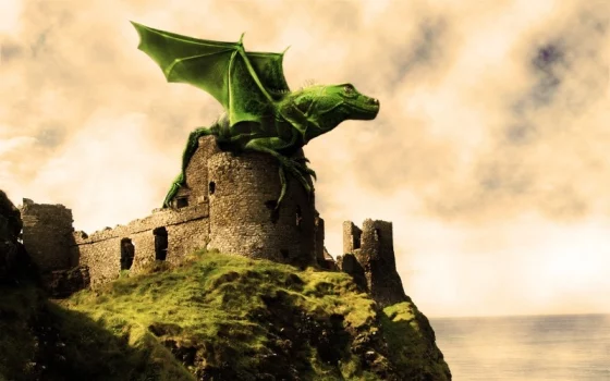 Horror & Fantasy Photoshop Tutorials - Dramatic Winged Dragon