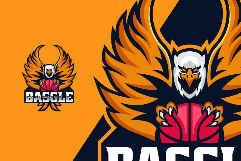 Eagle Basketball Mascot & Esport Logo