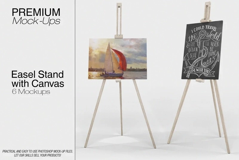 Easel Stand with Canvas